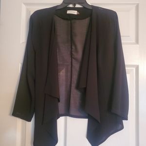 Calvin Klein Flyaway Open Front Cardigan
